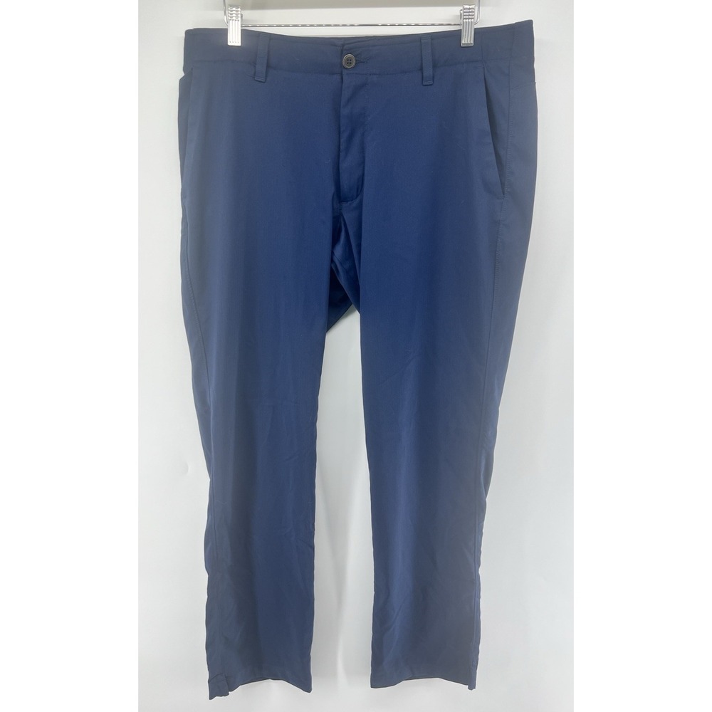 Under Armour Golf Pants Tagged 38/34 Actual 39/33 Navy Blue Stretch